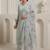 Women Floral Regular Thread Work Kurta with Trousers & With Dupatta