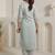 Women Floral Regular Thread Work Kurta with Trousers & With Dupatta