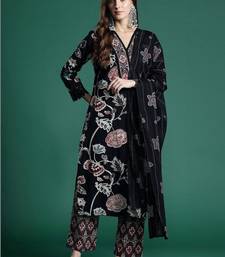 Women Floral Printed Regular Pure Cotton Kurta with Trousers & With Dupatta