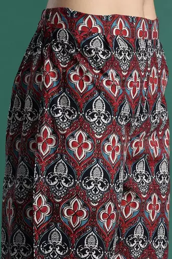 Women Floral Printed Regular Pure Cotton Kurta with Trousers & With Dupatta