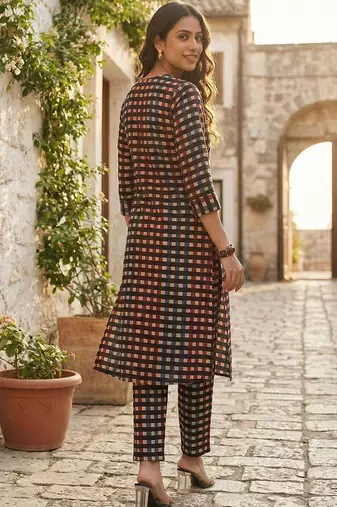 Women Regular Pure Cotton Kurta with Trousers