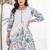 Women Floral Printed Pure Cotton Kurti with Trousers