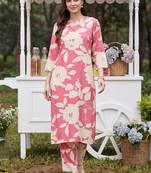 Women Floral Printed Regular Kurta with Palazzos