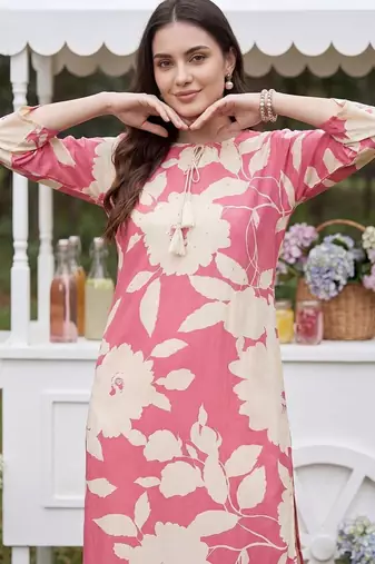 Women Floral Printed Regular Kurta with Palazzos