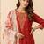 Women Floral Embroidered Regular Thread Work Kurta with Trousers & With Dupatta