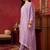 Women Regular Thread Work Kurta with Trousers & With Dupatta