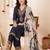 Ethnic Motifs Embroidered Regular Thread Work Kurta with Patiala & With Dupatta