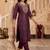 Women Ethnic Motifs Regular Thread Work Kurta with Trousers
