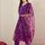 Women Floral V-Neck Kurta with Trousers & With Dupatta