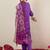 Women Floral V-Neck Kurta with Trousers & With Dupatta
