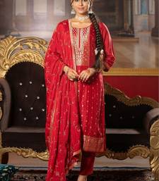 Women Ethnic Motifs Regular Kurta with Trousers & With Dupatta