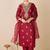 Women Ethnic Motifs Embroidered Regular Kurta with Trousers & With Dupatta