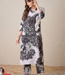 Women Ethnic Motifs Printed Regular Pure Cotton Kurta with Trousers