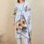 Women Floral Printed Regular Chanderi Silk Kurta with Trousers & With Dupatta