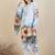 Women Floral Printed Regular Chanderi Silk Kurta with Trousers & With Dupatta