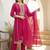 Women Ethnic Motifs Embroidered Regular Kurta with Trousers & With Dupatta
