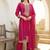 Women Ethnic Motifs Embroidered Regular Kurta with Trousers & With Dupatta