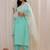 Women Ethnic Motifs Embroidered Regular Sequinned Kurta with Trousers & With Dupatta