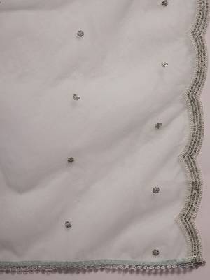 Women Ethnic Motifs Embroidered Regular Sequinned Kurta with Trousers & With Dupatta 6