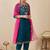 Women Floral Embroidered Regular Thread Work Kurta with Trousers & With Dupatta