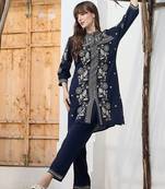 Women Ethnic Motifs Embroidered Regular Thread Work Kurta with Trousers