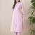Women Floral Embroidered Regular Thread Work Pure Cotton Kurta with Trousers