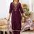 Women Ethnic Motifs Embroidered Regular Thread Work Kurta with Palazzos & With Dupatta