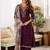 Women Ethnic Motifs Embroidered Regular Thread Work Kurta with Palazzos & With Dupatta