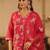 Women Floral Embroidered Regular Sequinned Kurta with Trousers & With Dupatta