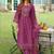 Women Floral Embroidered Regular Thread Work Kurta with Trousers & With Dupatta