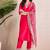 Women Ethnic Motifs Regular Thread Work Kurta with Trousers & With Dupatta