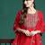 Women Ethnic Motifs Embroidered Regular Liva Kurta with Trousers & With Dupatta