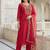 Women Ethnic Motifs Embroidered Regular Liva Kurta with Trousers & With Dupatta