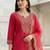 Women Ethnic Motifs Embroidered Regular Liva Kurta with Trousers & With Dupatta