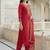 Women Ethnic Motifs Embroidered Regular Liva Kurta with Trousers & With Dupatta