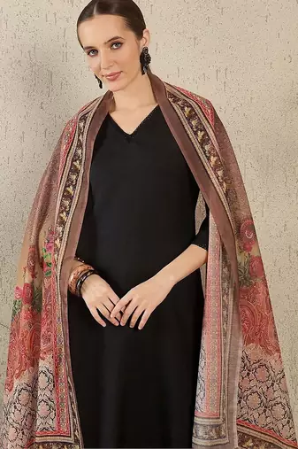Women Ethnic Motifs Regular Kurta with Trousers & With Dupatta