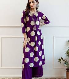 Women Printed Regular Thread Work Kurta with Palazzos