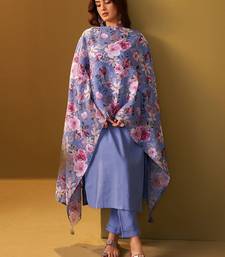 Women Floral Regular Kurta with Trousers & With Dupatta