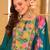 Women Floral Embroidered Regular Mirror Work Kurta with Trousers & With Dupatta