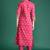 Women Ethnic Motifs Printed Regular Mirror Work Pure Cotton Kurta with Trousers