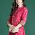 Women Ethnic Motifs Printed Regular Mirror Work Pure Cotton Kurta with Trousers