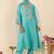 Women Floral Embroidered Regular Thread Work Kurta with Trousers & With Dupatta