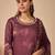 Women Floral Printed Regular Thread Work Linen Kurta with Trousers & With Dupatta