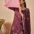 Women Floral Printed Regular Thread Work Linen Kurta with Trousers & With Dupatta