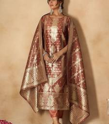 Women Ethnic Motifs Regular Kurta with Trousers & With Dupatta