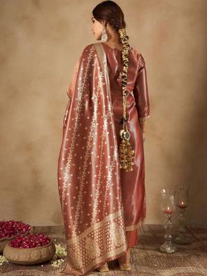 Women Ethnic Motifs Regular Kurta with Trousers & With Dupatta 4