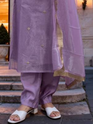 Women Ethnic Motifs Embroidered Regular Sequinned Kurta with Trousers & With Dupatta 6