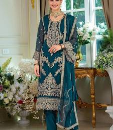 Women Ethnic Motifs Embroidered Regular Kurta with Trousers & With Dupatta