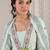 Women Printed Pleated Beads and Stones Pure Cotton Kurta with Trousers & With Dupatta