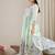 Women Printed Pleated Beads and Stones Pure Cotton Kurta with Trousers & With Dupatta